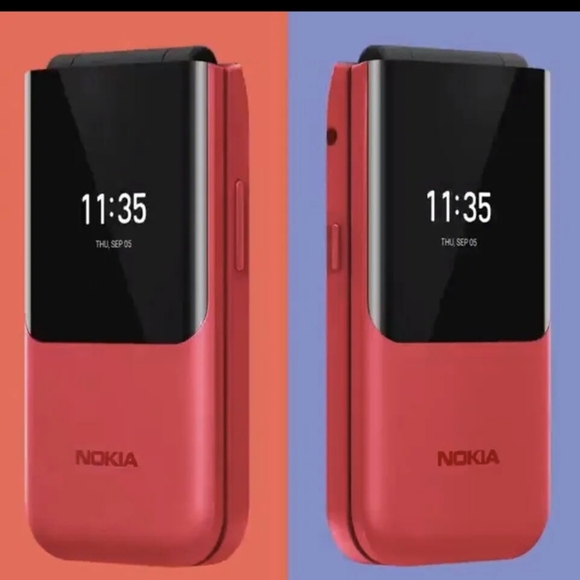 Brand New Nokia 2720 - 4GB - 2G Ocean Red (Unlocked) (DUAL SIM) - Picture 2 of 3